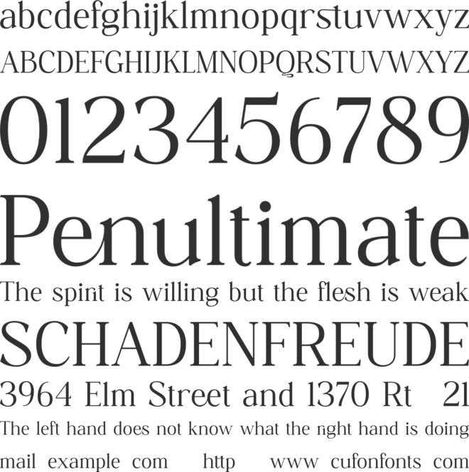 Grafies font preview