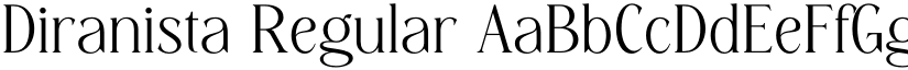 Diranista Regular font