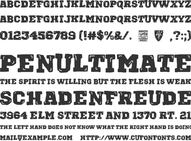 Broken Empire font preview