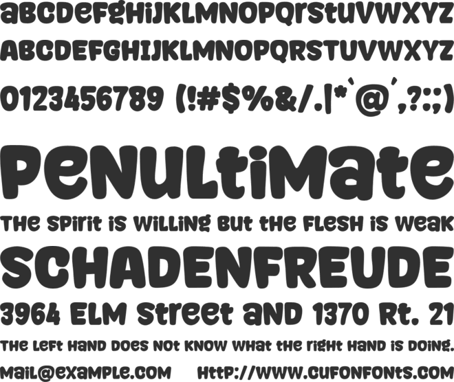 Singly Linked font preview