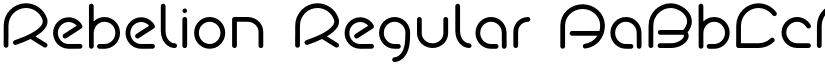 Rebelion Regular font