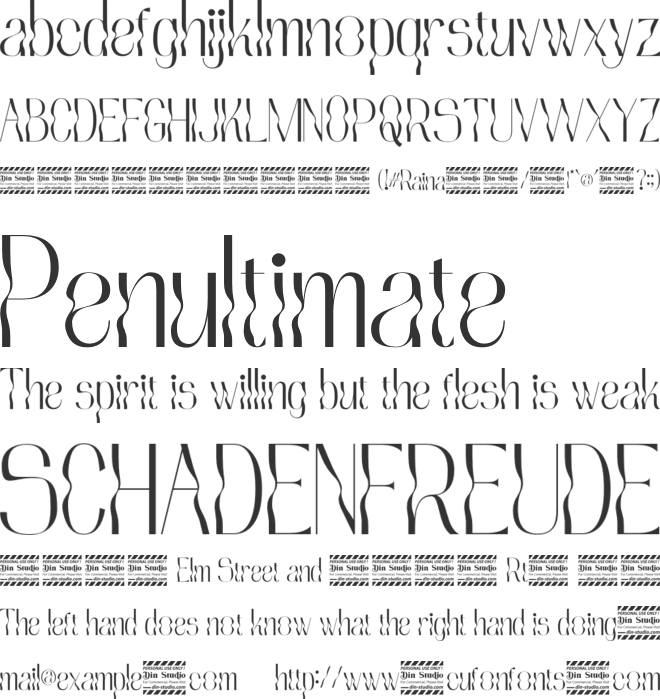 Raina Personal Use font preview