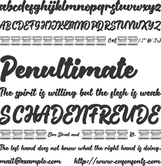 Drillos font preview