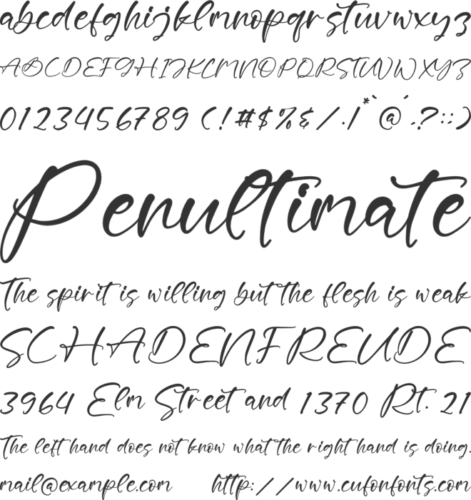 Brompthon Choconuts font preview