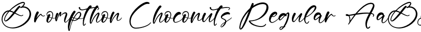 Brompthon Choconuts Regular font