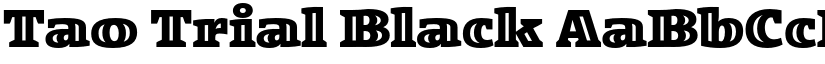 Tao Trial Black font
