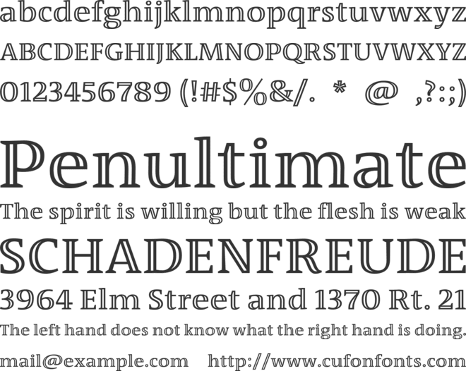 Tao Trial font preview