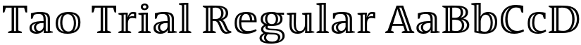 Tao Trial Regular font
