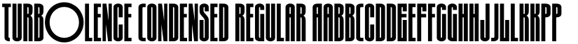 Turb0lence Condensed Regular font