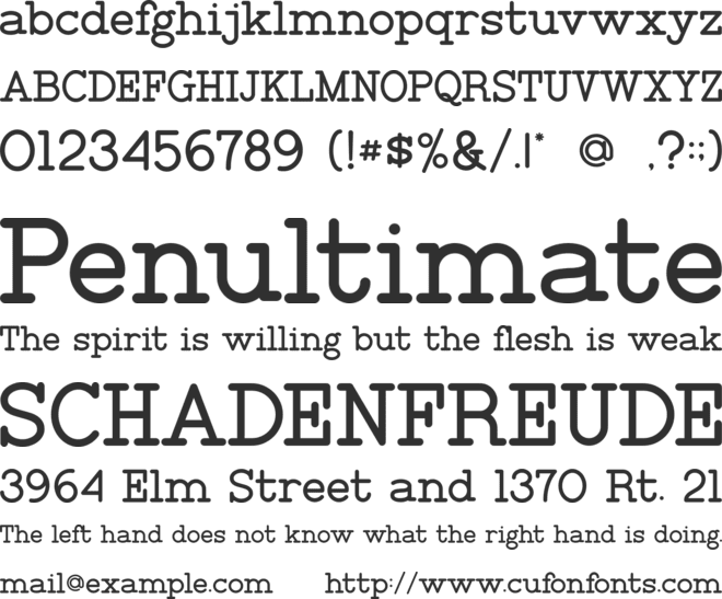 Tirto Writter font preview