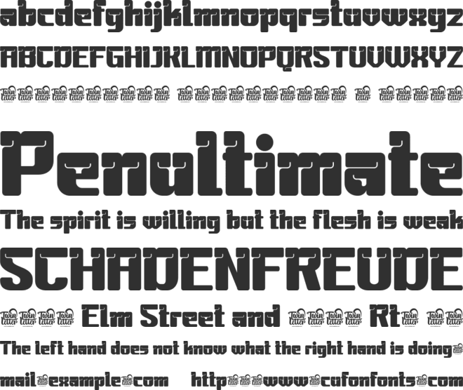 Masteng personal font preview