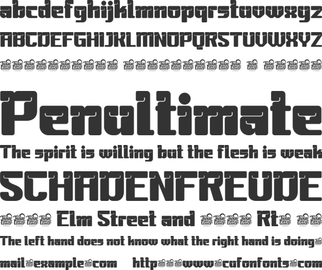 Masteng personal font preview