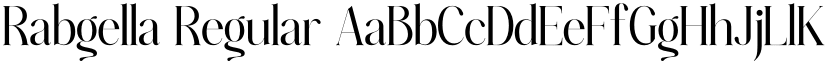 Rabgella Regular font