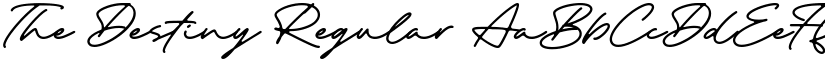 The Destiny Regular font