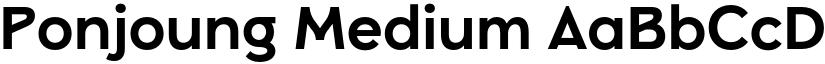 Ponjoung Medium font