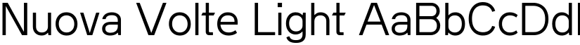 Nuova Volte Light font