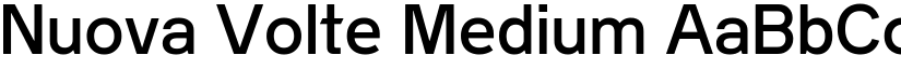Nuova Volte Medium font