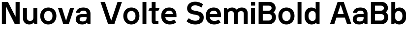 Nuova Volte SemiBold font