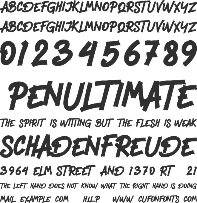Heavier - Personal Use font preview