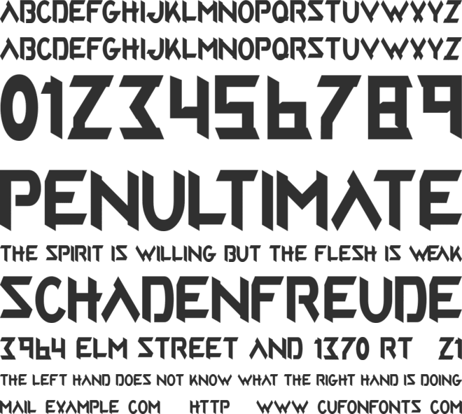 Realtime Gamer - Personal Use font preview