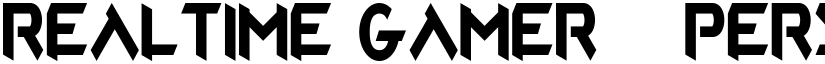 Realtime Gamer - Personal Use Regular font