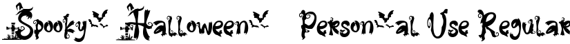 Spooky Halloween - Personal Use Regular font