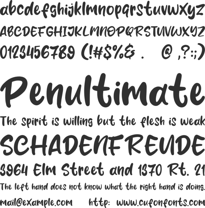 Mustard Smile font preview