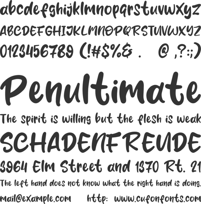 Mustard Smile font preview