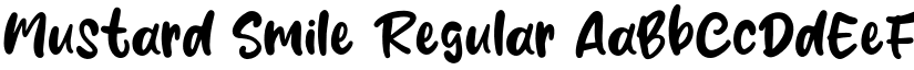 Mustard Smile Regular font