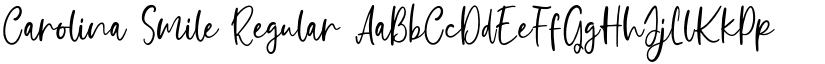 Carolina Smile Regular font