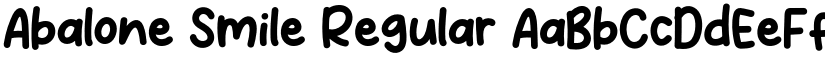 Abalone Smile Regular font