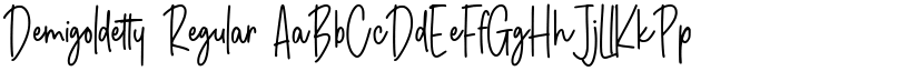 Demigoldetty Regular font