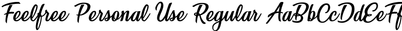 Feelfree Personal Use Regular font