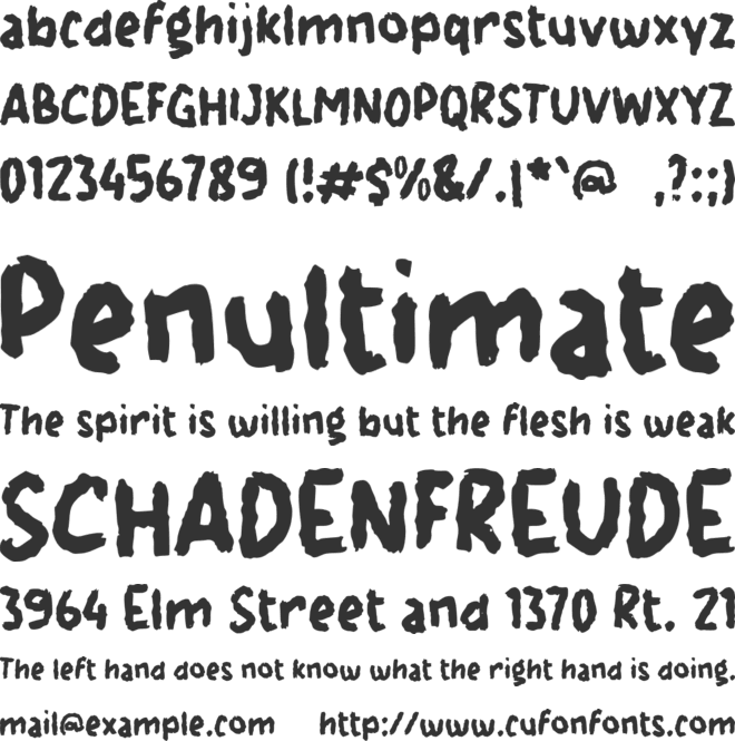 f Famzaso font preview