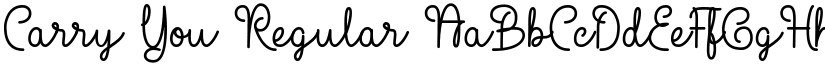 Carry You Regular font