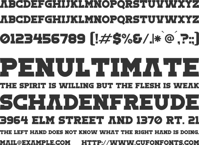 Toma Sunny font preview