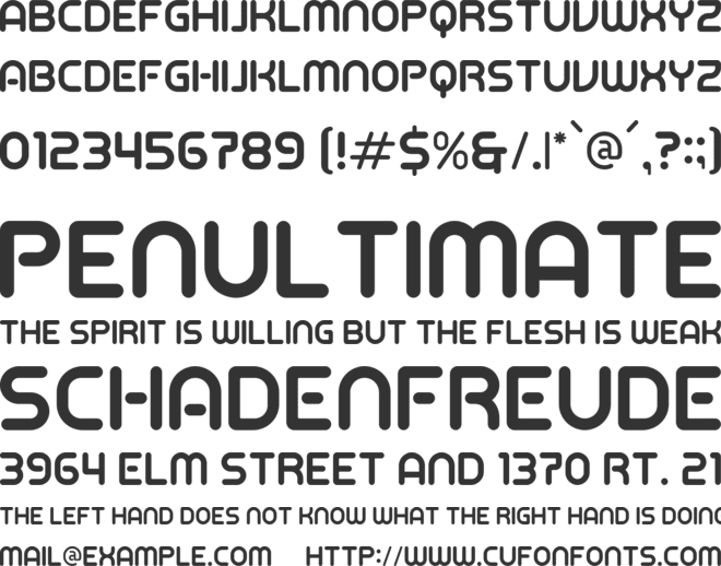 CONSTANCE font preview