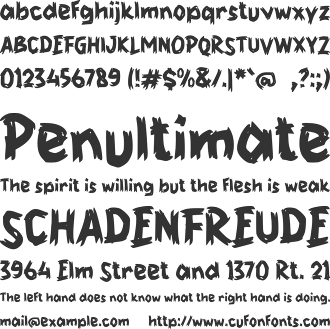 f Farek font preview