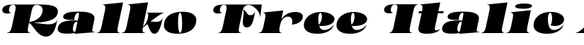 Ralko Free Italic font
