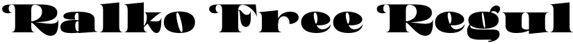 Ralko Free Regular font