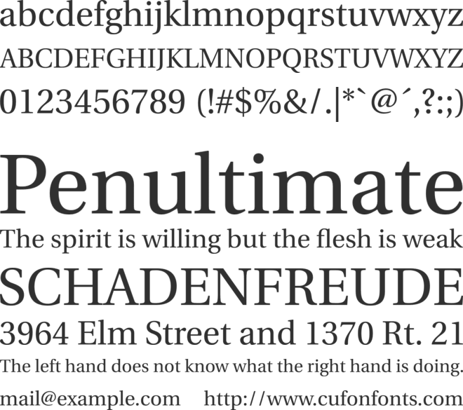 Heuristica font preview