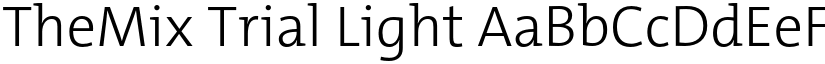 TheMix Trial Light font