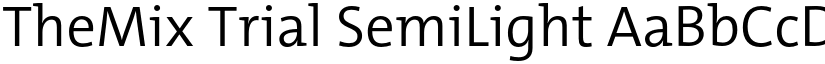 TheMix Trial SemiLight font
