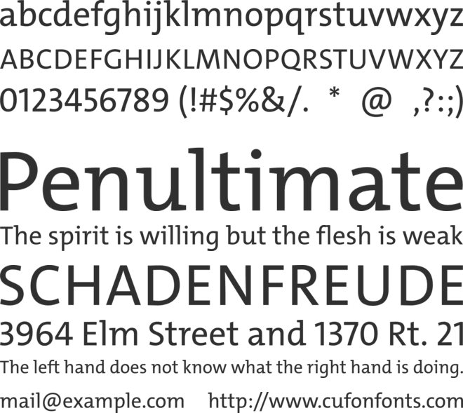 TheMix Trial font preview
