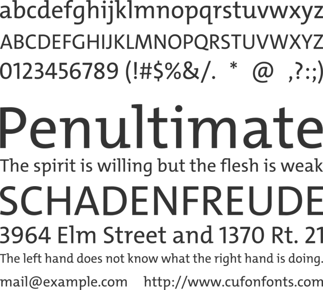 TheMix Trial font preview