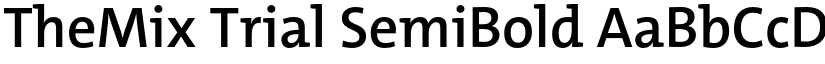 TheMix Trial SemiBold font