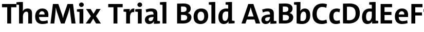 TheMix Trial Bold font