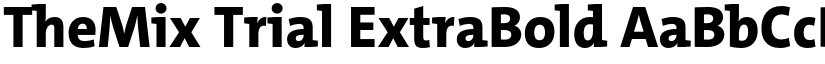 TheMix Trial ExtraBold font
