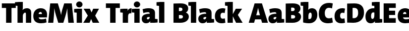 TheMix Trial Black font