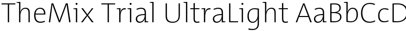TheMix Trial UltraLight font
